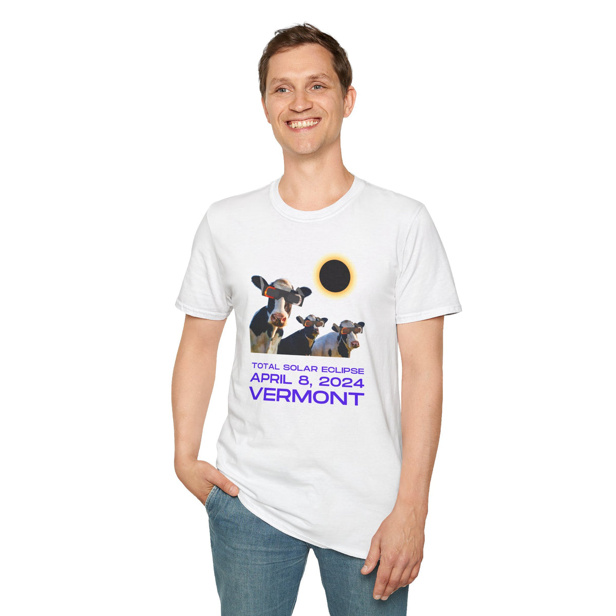 Cow Solar Eclipse T-Shirt