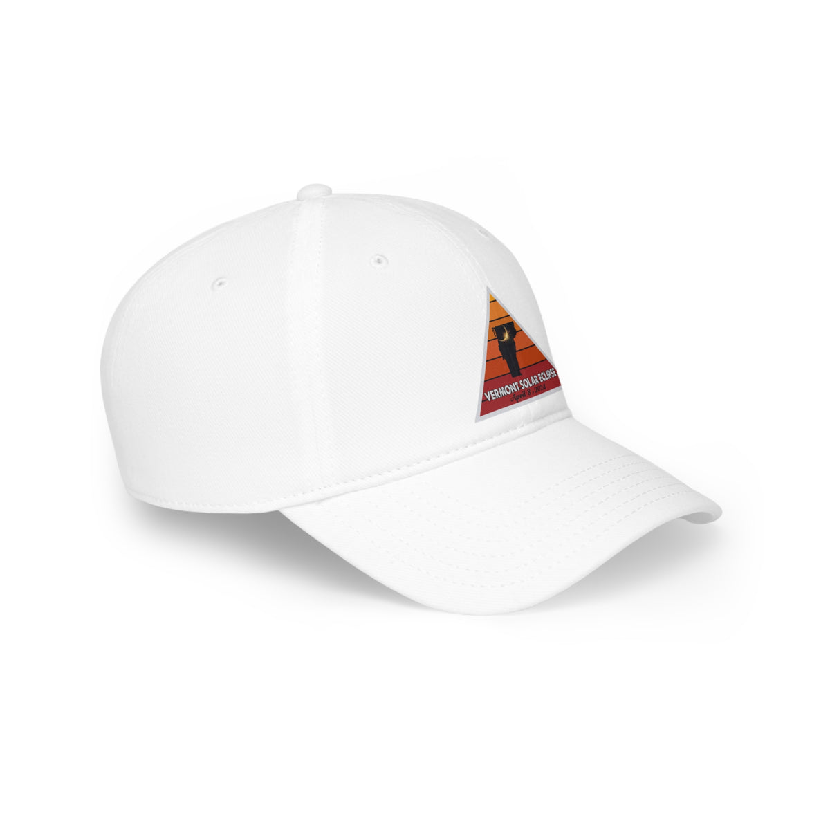 VT Solar Eclipse April 8, 2024 Low Profile Baseball Cap