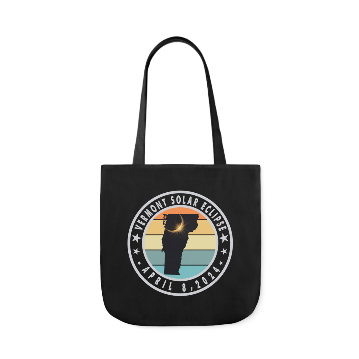 VT Solar Eclipse Canvas Tote Bag