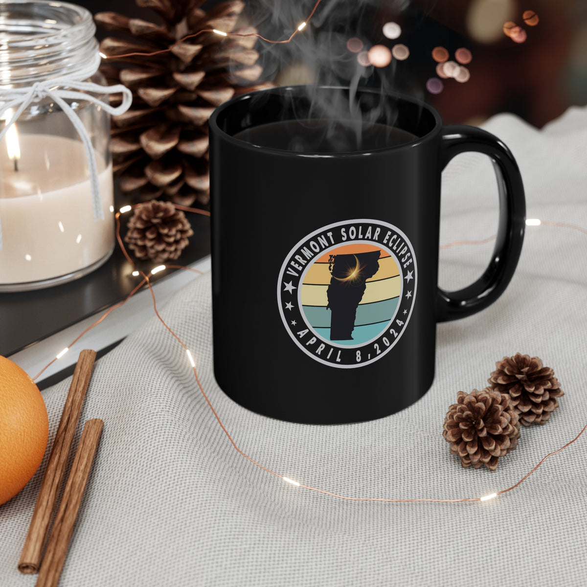 VT Solar Eclipse 11oz Black Mug