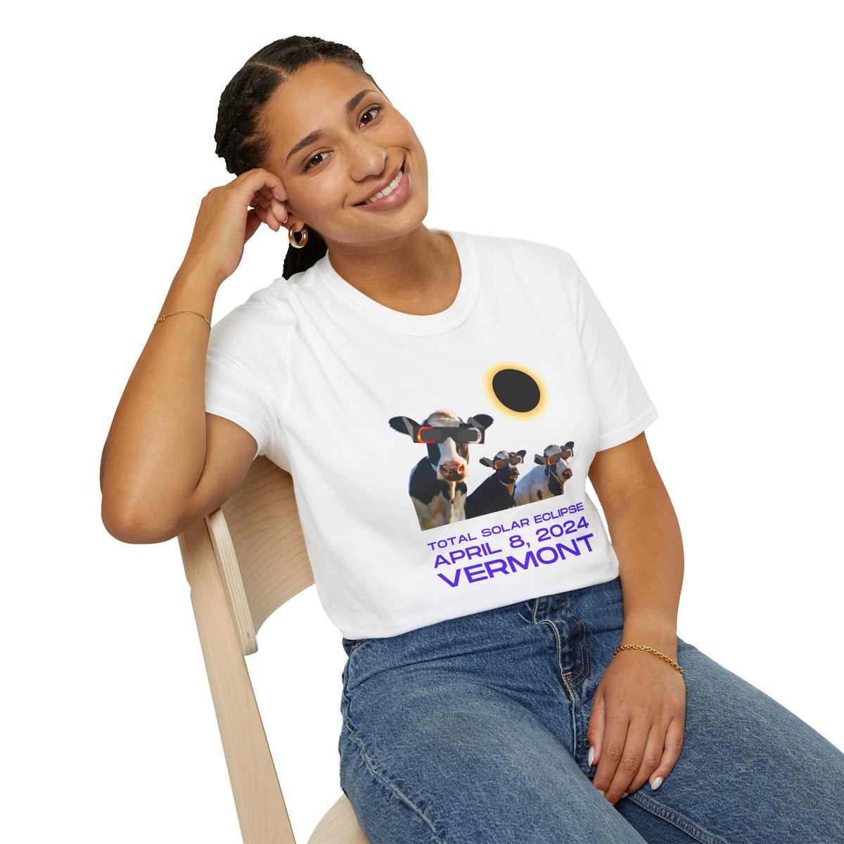 Cow Solar Eclipse T-Shirt