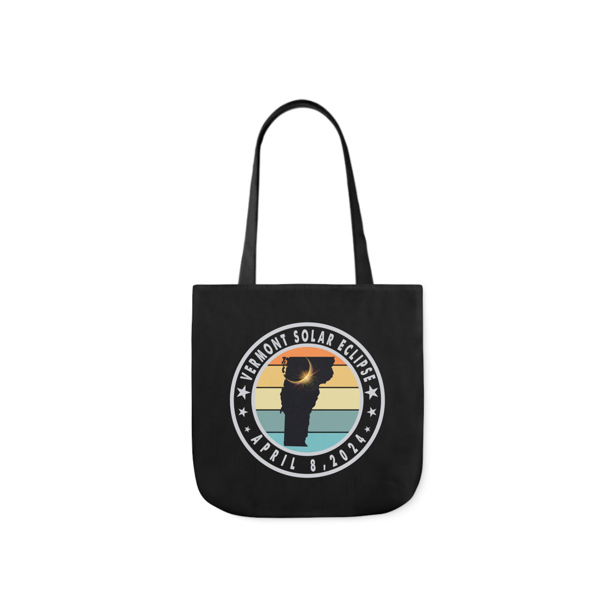 VT Solar Eclipse Canvas Tote Bag