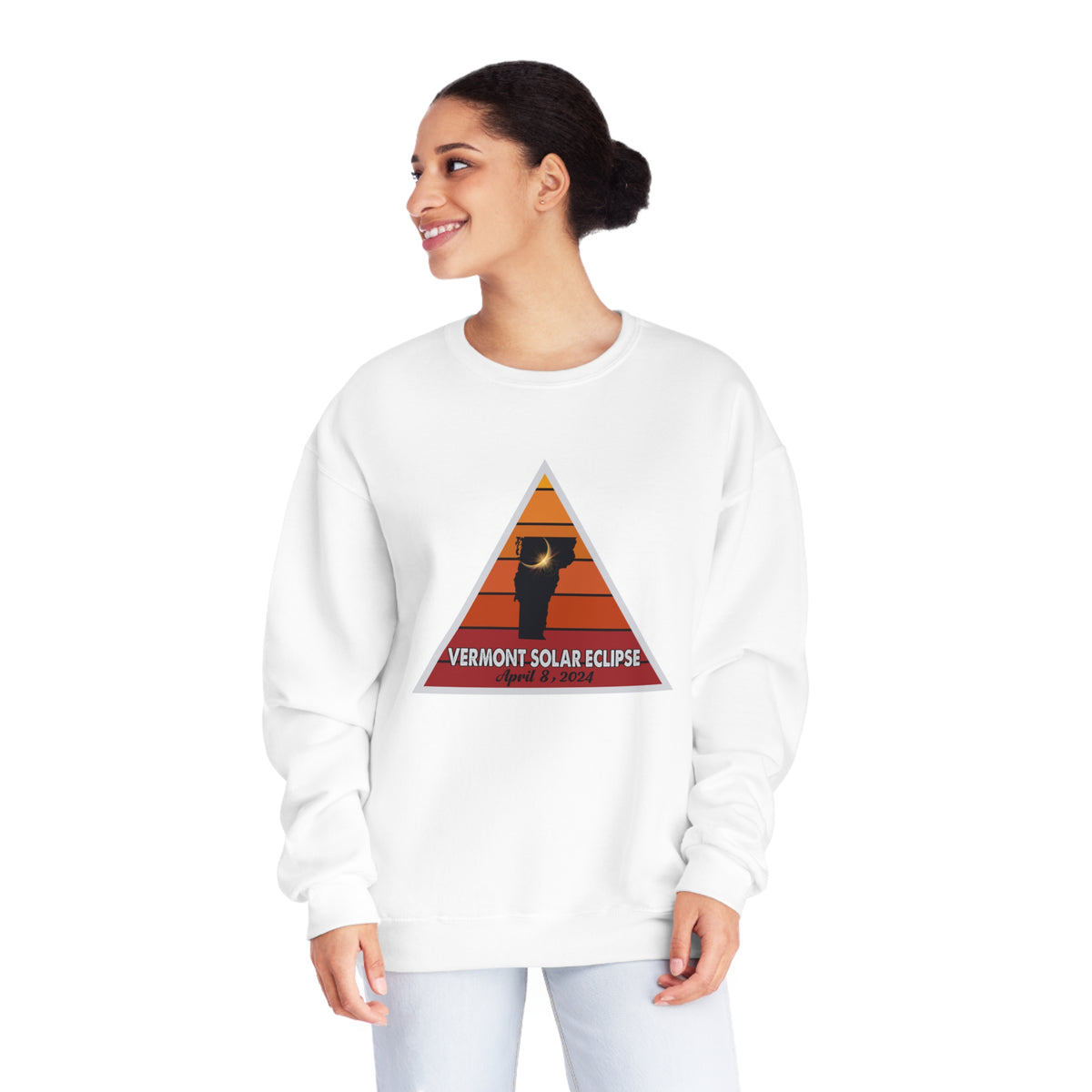 VT Solar Eclipse April 8, 2024 Unisex Crewneck Sweatshirt