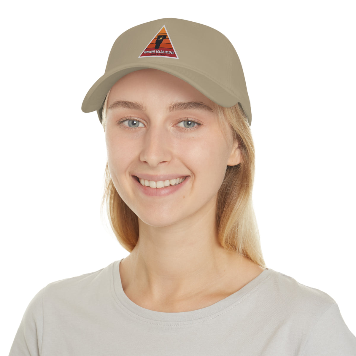 VT Solar Eclipse April 8, 2024 Low Profile Baseball Cap