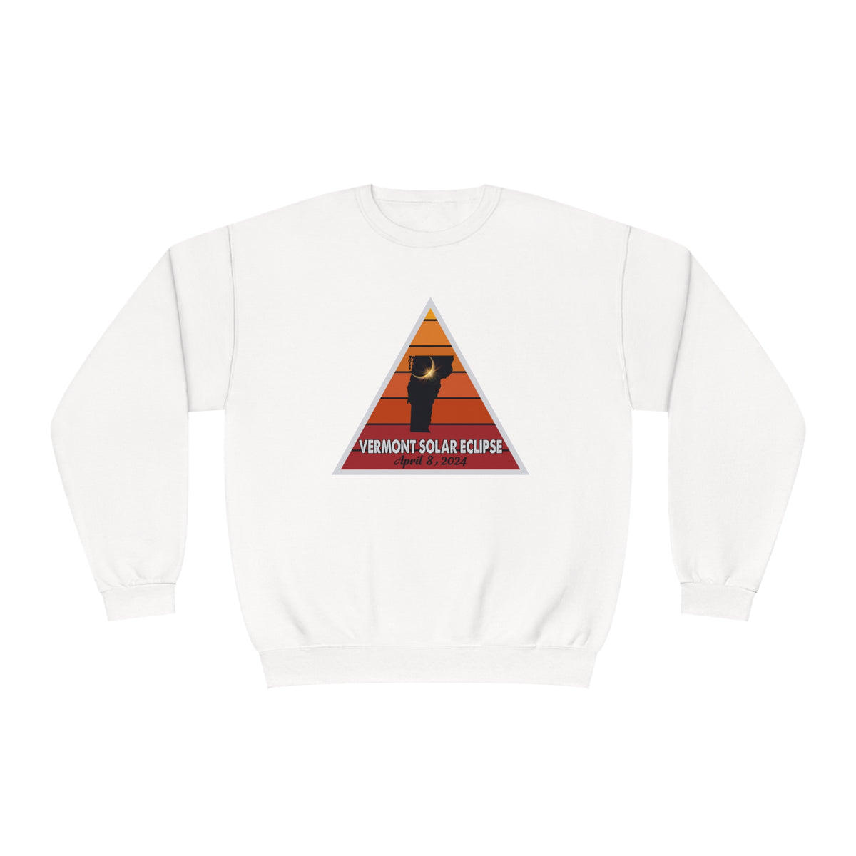 VT Solar Eclipse April 8, 2024 Unisex Crewneck Sweatshirt