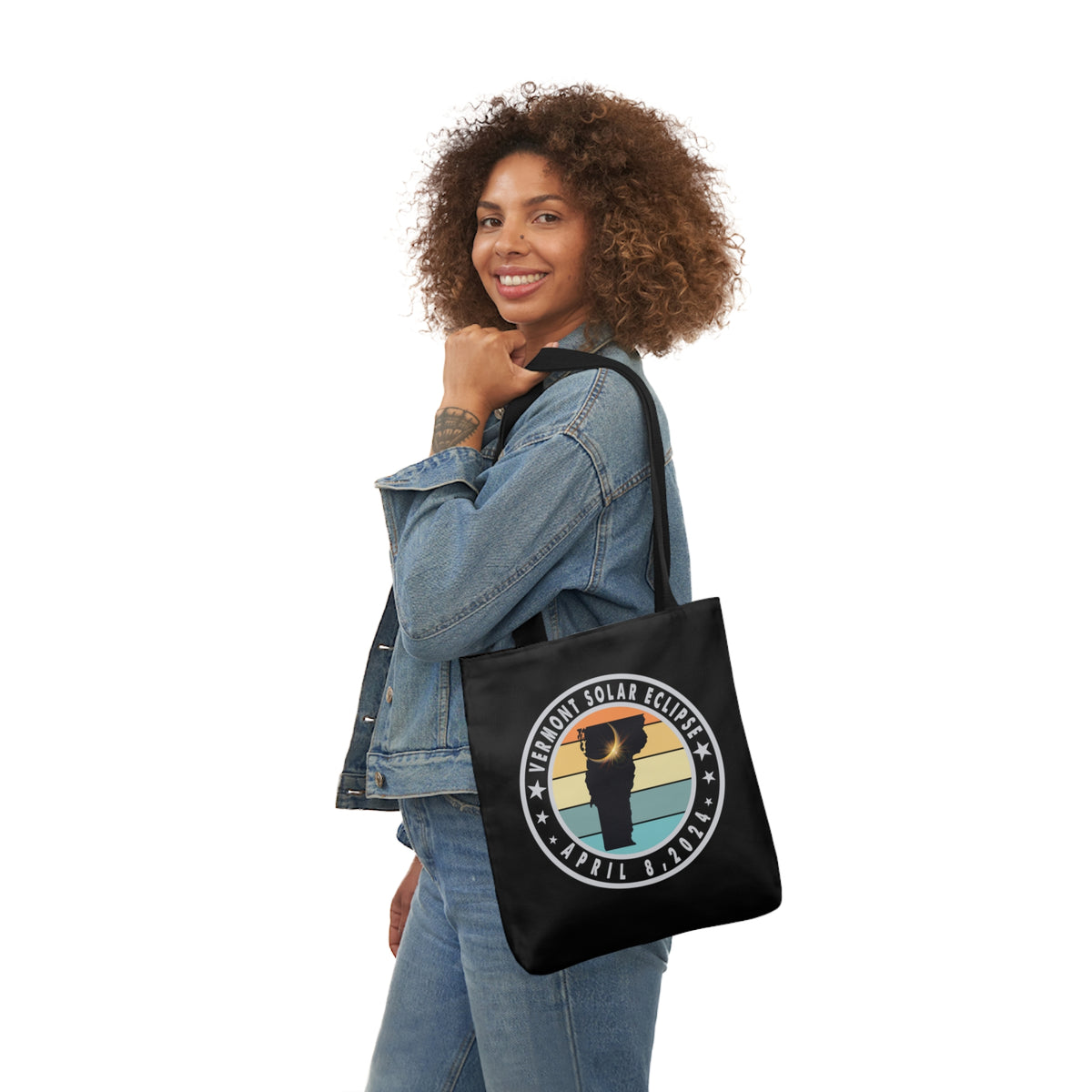 VT Solar Eclipse Canvas Tote Bag