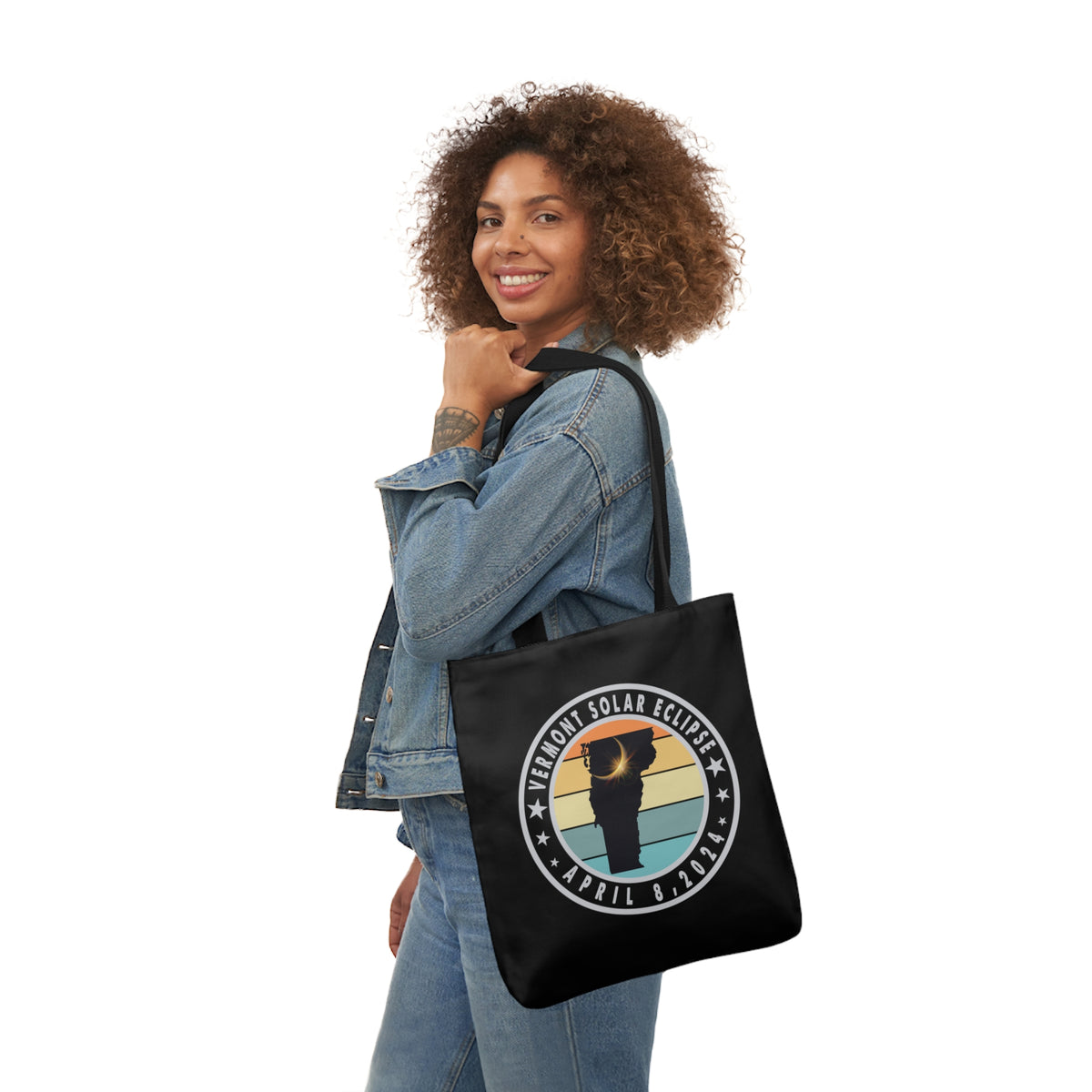 VT Solar Eclipse Canvas Tote Bag