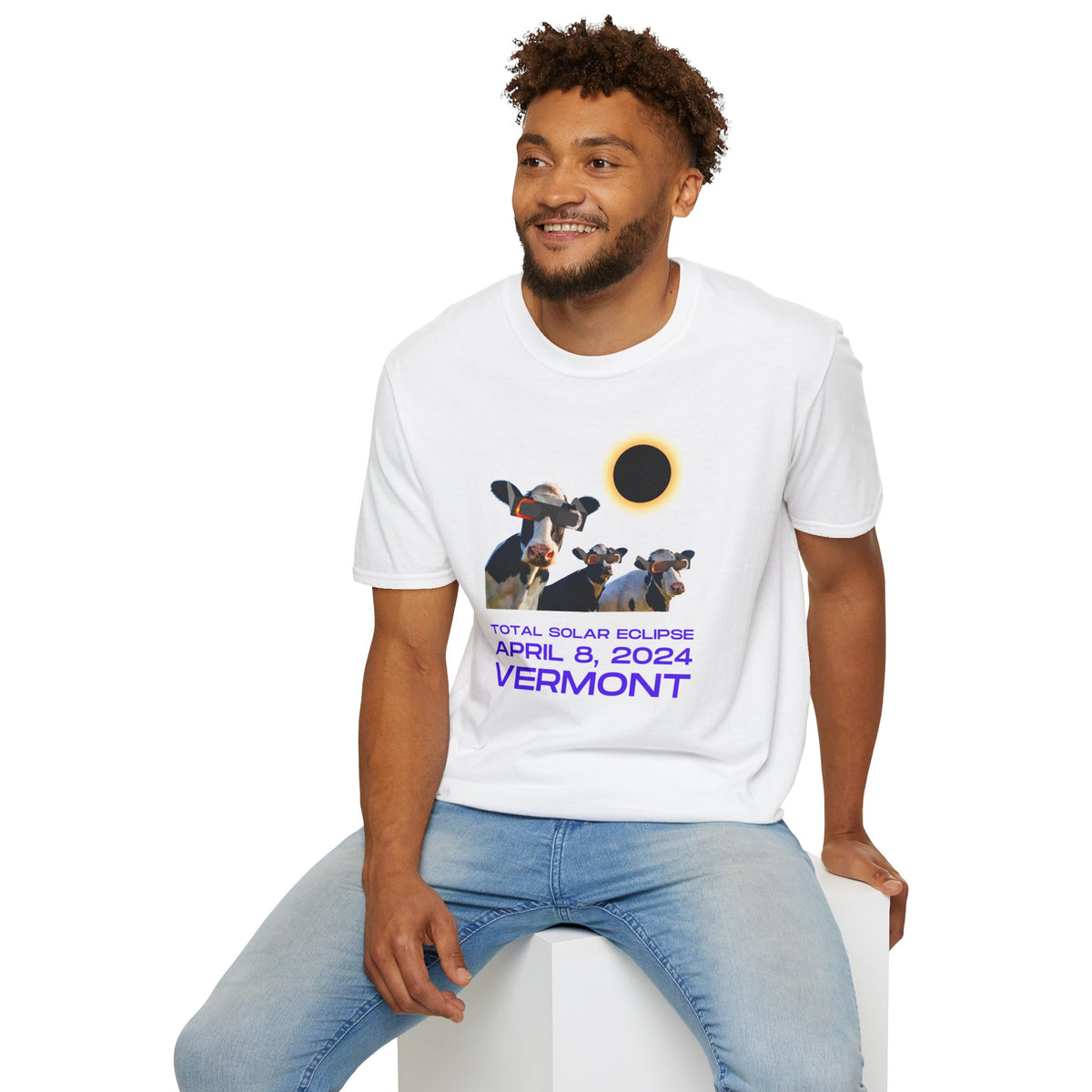 Cow Solar Eclipse T-Shirt