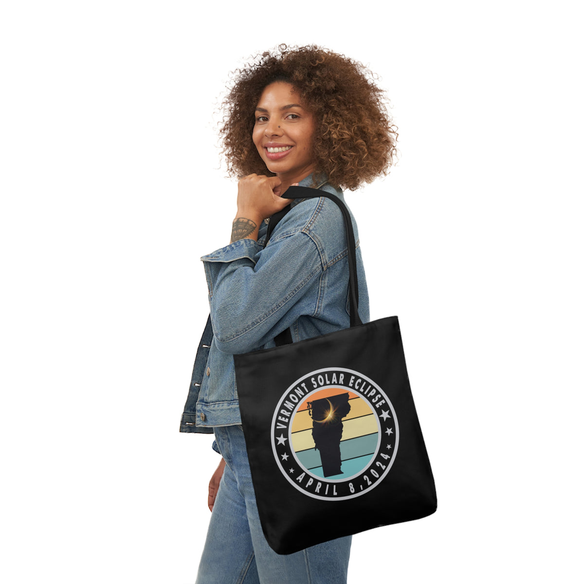 VT Solar Eclipse Canvas Tote Bag